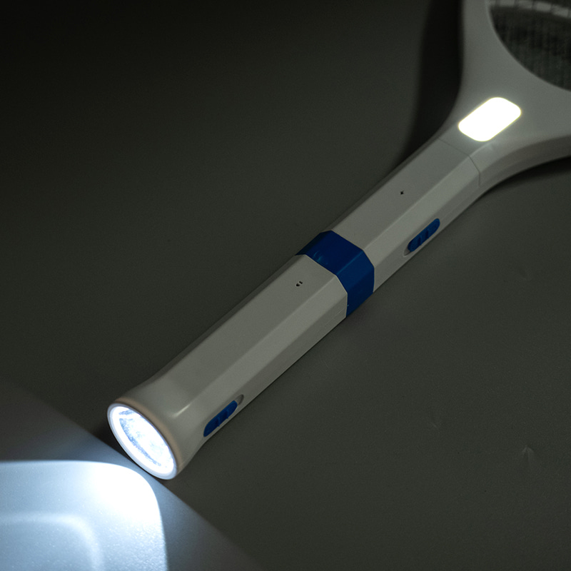 FF-808 Disassembly of flashlight with LED light lead-acid battery 400mAh home electric mosquito swatter