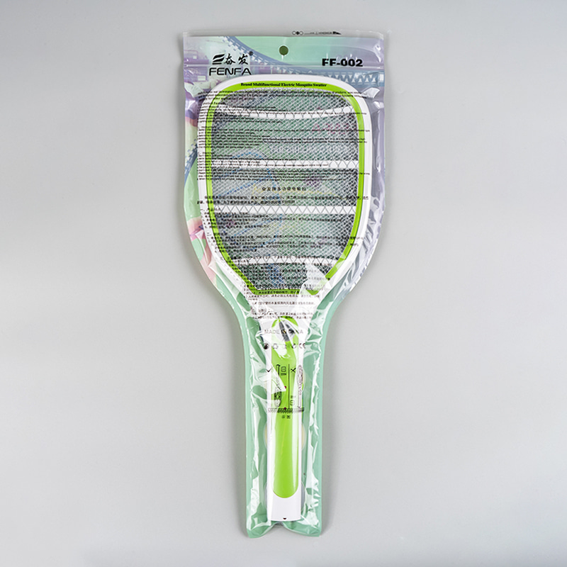 FF-002 3-Color LED Lead-Acid Battery 400mAh with Plug Electric Mosquito Swatter