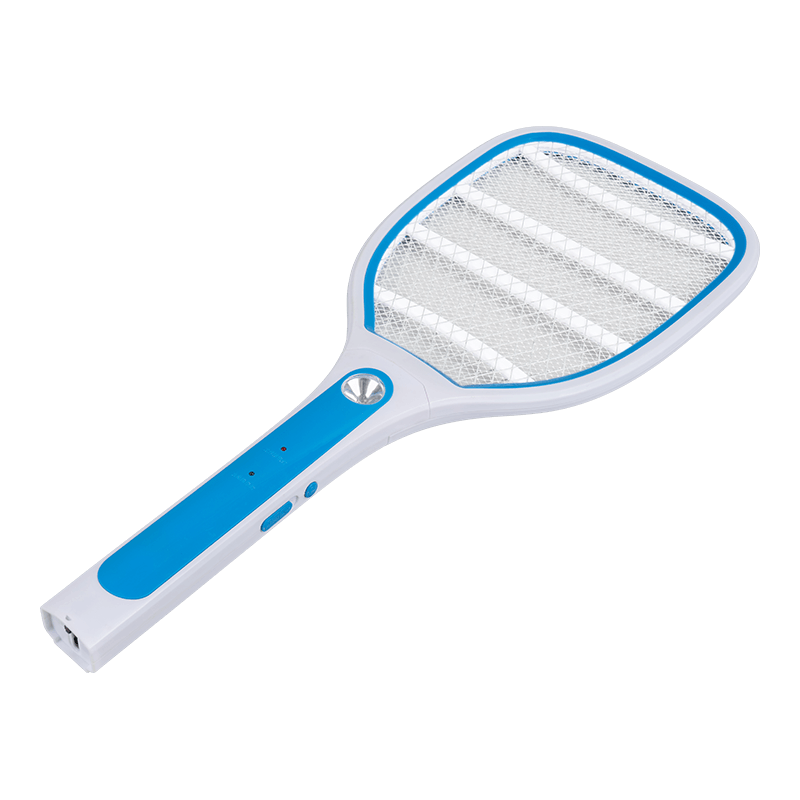 FF-002 3-Color LED Lead-Acid Battery 400mAh with Plug Electric Mosquito Swatter