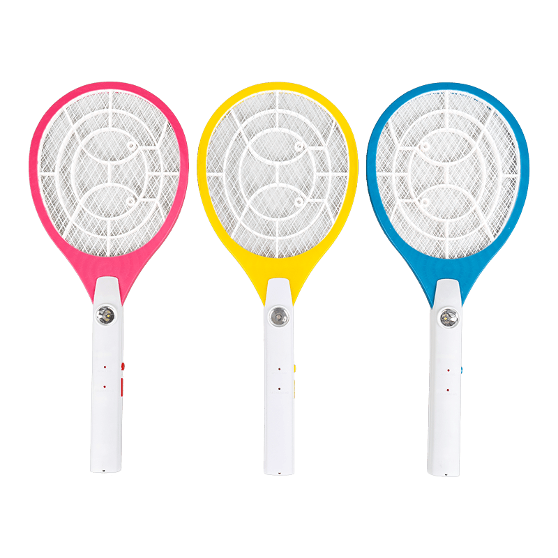 FF-678 3-Color LED with Plug Lead-Acid Battery 400mAh Electric Mosquito Swatter