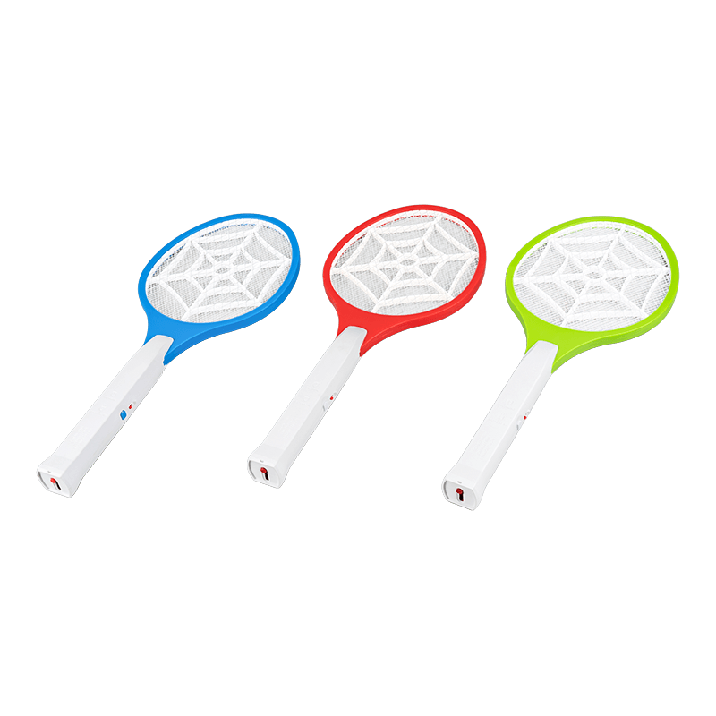 FF-786A 3-Color Solar with Plug Lead-Acid Battery 400mAh Electric Mosquito Swatter