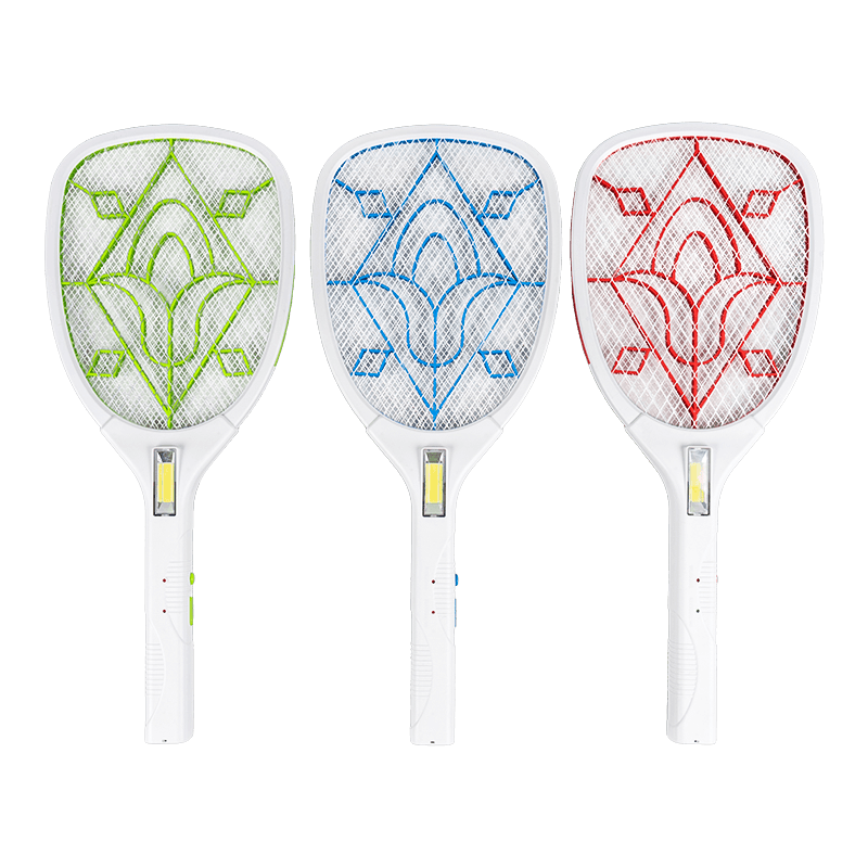 FF-785 3-Color LED Plug Lead-Acid Battery 400mAh Electric Mosquito Swatter