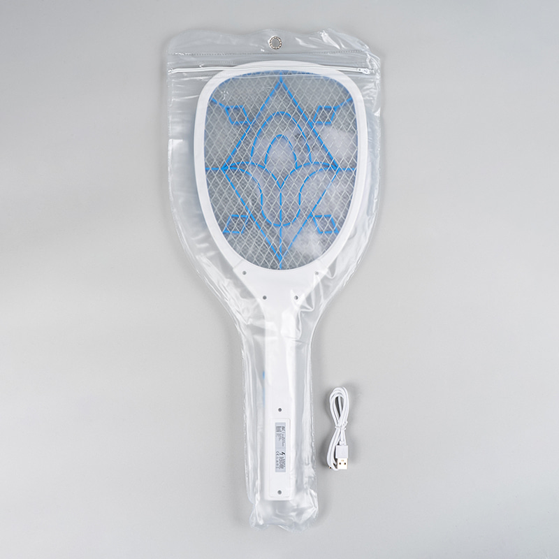 FF-785A 1200mAh 3-color electric mosquito swatter with USB cable
