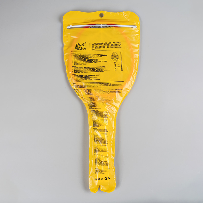 FF-786A 3-Color Solar with Plug Lead-Acid Battery 400mAh Electric Mosquito Swatter