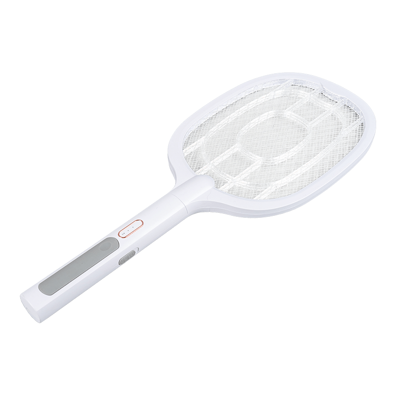 FF-888A 1200mAh Bottom-Charge Embroidered Pattern Lamp USB Base High-Efficiency Electric Mosquito Swatter