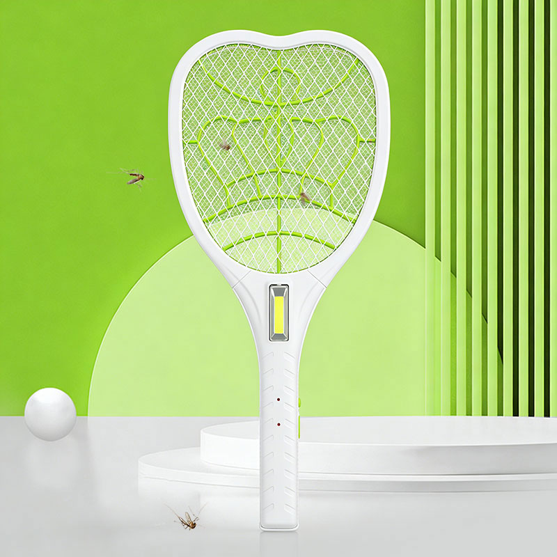 FF-783A 400mAh 3-color electric mosquito swatter with light and figure-eight cable