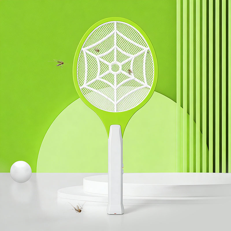 FF-786A 3-Color Solar with Plug Lead-Acid Battery 400mAh Electric Mosquito Swatter