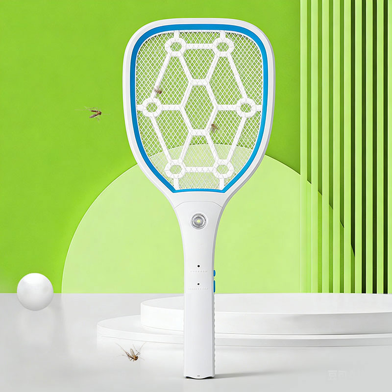 FF-788 1200mAh 3-color electric mosquito swatter with light