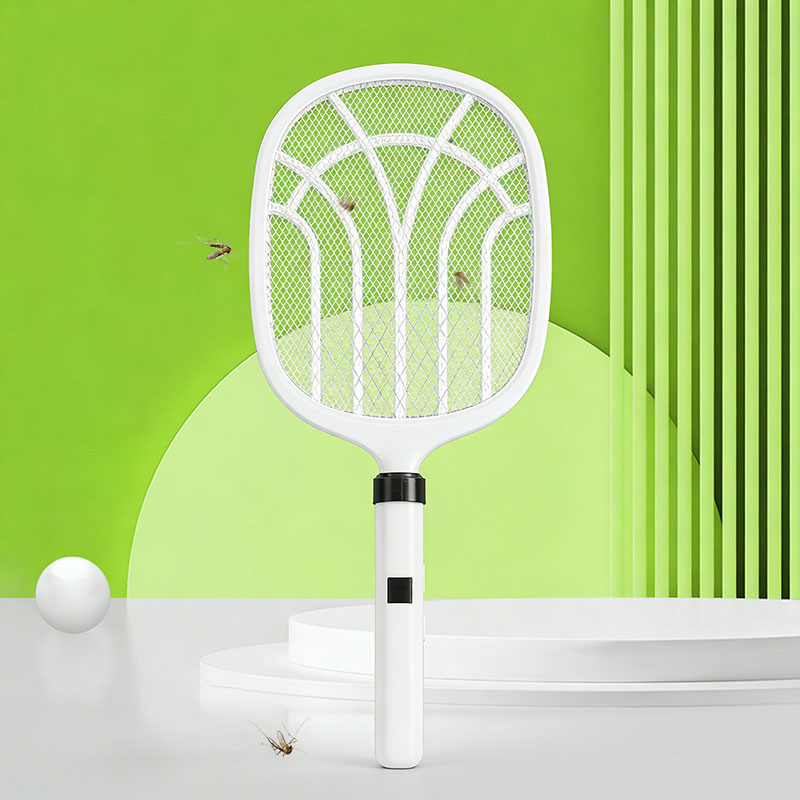 FF-883A 1200mAh Embroidered Pattern Lamp USB Base Lithium Electric Mosquito Swatter