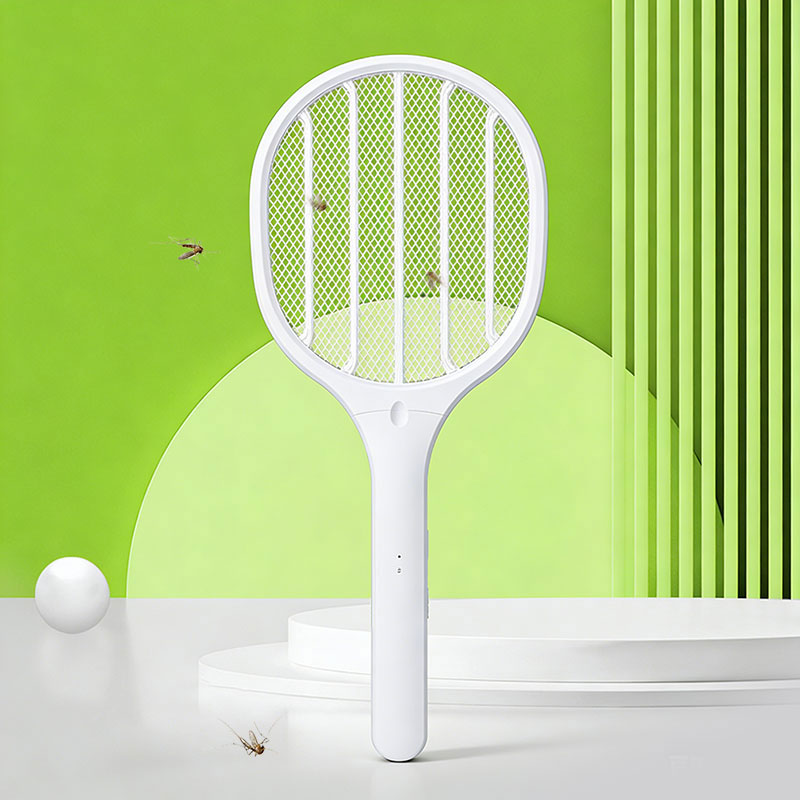 FF-886 500mAh Five-Mode Embroidered Pattern Lamp USB Base Adjustable Electric Mosquito Swatter