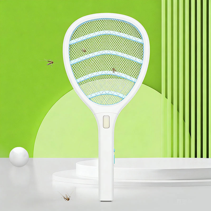 FF-987 500mAh Dual-Color LED Mosquito Swatter USB Rechargeable