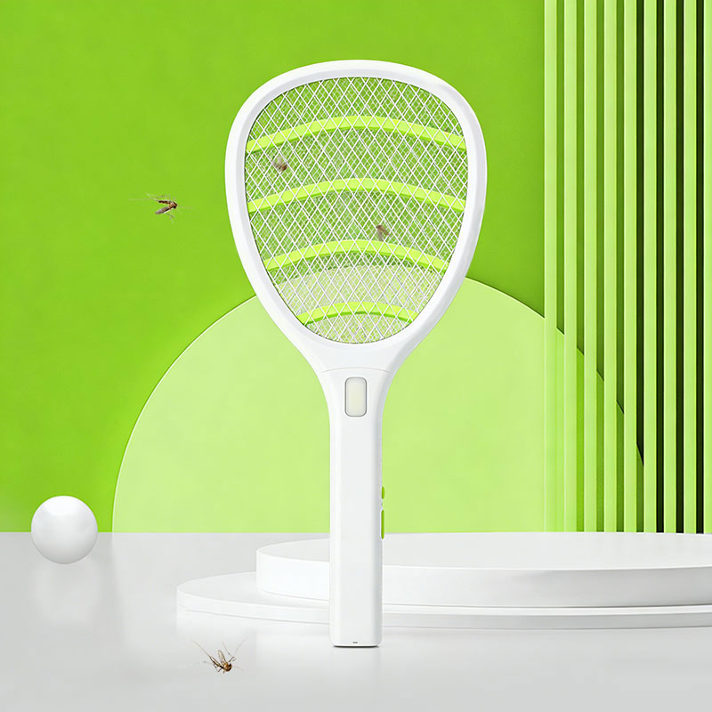 FF-987A 400mAh Dual-Color LED Mosquito Swatter Figure-Eight Lead-Acid