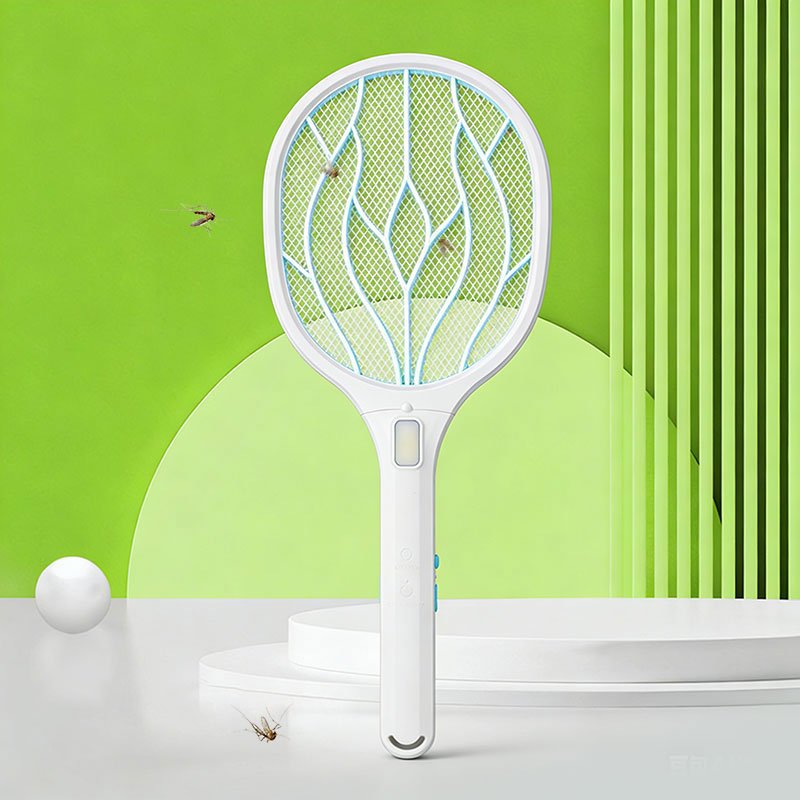 FF-988A 400mAh Portable Electric Mosquito Swatter with Light and Figure-Eight Cord